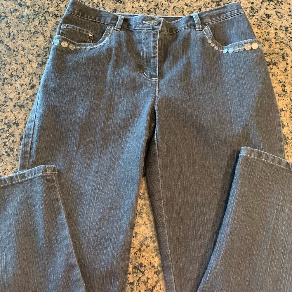 Ruby Rd. Black jean capris